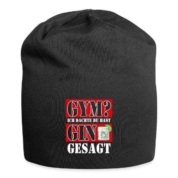 Gymnase? Je pensais que vous aviez dit gin - Bonnet en jersey - noir - Devant