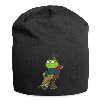 Frosch Stuhl - Jersey-Beanie - Schwarz - Vorne