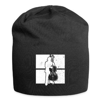 Double bass Double bass player Double bass player - Jersey Beanie - black - Front