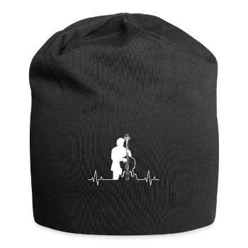 Double bass Double bass player Double bass player - Jersey Beanie - black - Front