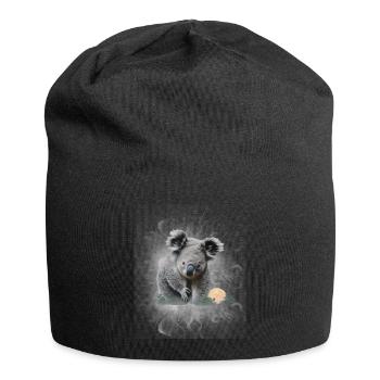 Koala - Jersey-Beanie - Schwarz - Vorne