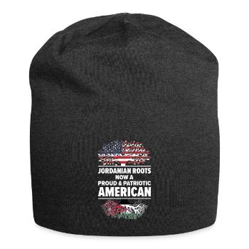 Né Jordanien Jordanien Américain USA USA - Bonnet en jersey - charbon - Devant