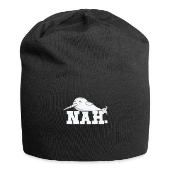 Réticent Amoureux du narval Animaux aquatiques Narval - Bonnet en jersey - noir - Devant