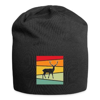 Hirsch Rétro - Bonnet en jersey - noir - Devant