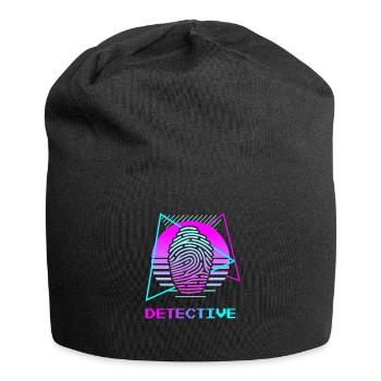 Retro Detective Investigator - Jersey Beanie - black - Front