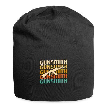 Retro Vintage Classic Gunsmith Gunsmithing - Jersey Beanie - black - Front