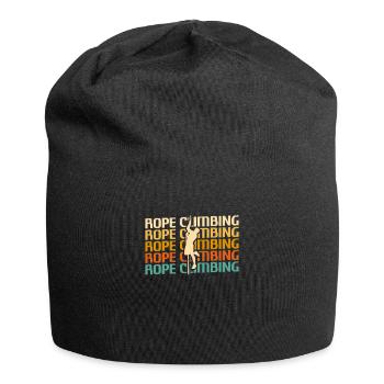 Retro Vintage Classic Seilkletterer - Jersey-Beanie - Schwarz - Vorne