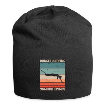 Rétro Vintage Classic Bungee Jumping - Bonnet en jersey - noir - Devant