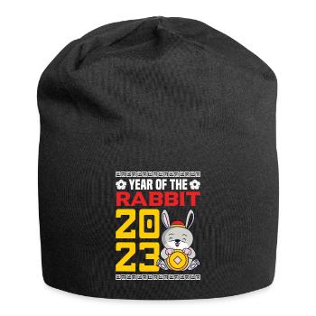 Year of the Rabbit 2023 - Jersey Beanie - black - Front