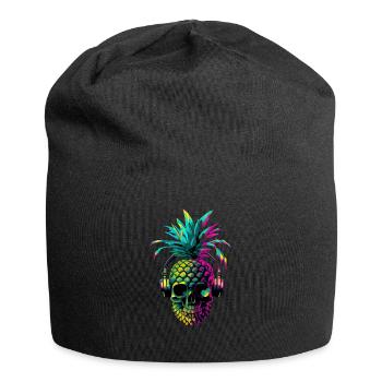 EDM Music Rave Festival Pineapple Techno - Jersey Beanie - black - Front