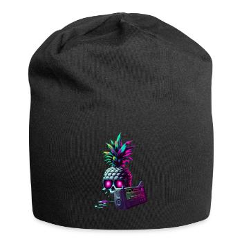 EDM Music Rave Festival Pineapple Techno - Jersey Beanie - black - Front