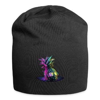 EDM Music Rave Festival Pineapple Techno - Jersey Beanie - black - Front