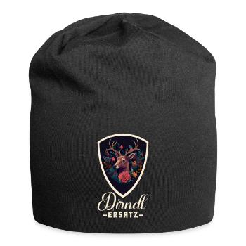 Dirndl Ersatz Dirndl Trachten Kostüm Dirndl Ersatz - Jersey-Beanie - Schwarz - Vorne