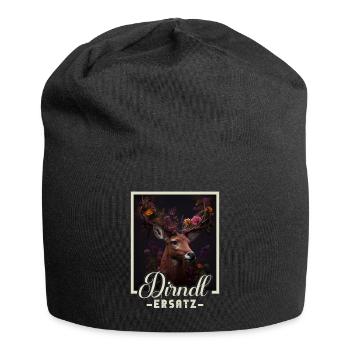 Dirndl Ersatz Dirndl Trachten Kostüm Dirndl Ersatz - Jersey-Beanie - Schwarz - Vorne