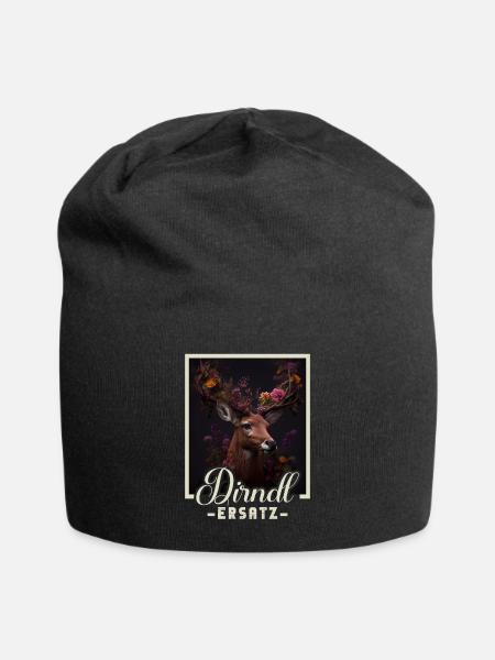 Dirndl Ersatz Dirndl Trachten Kostüm Dirndl Ersatz - Jersey-Beanie - Schwarz