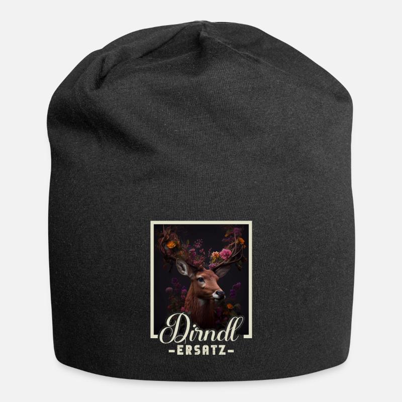 Dirndl Ersatz Dirndl Trachten Kostüm Dirndl Ersatz - Jersey-Beanie - Schwarz