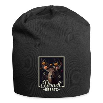 Dirndl Ersatz Dirndl Trachten Kostüm Dirndl Ersatz - Jersey-Beanie - Schwarz - Vorne