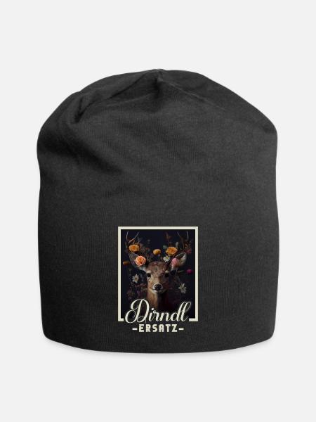 Dirndl Ersatz Dirndl Trachten Kostüm Dirndl Ersatz - Jersey-Beanie - Schwarz