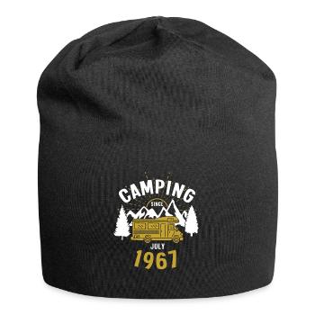Anniversaire: Camping depuis juillet 1967 Camping-car - Bonnet en jersey - noir - Devant