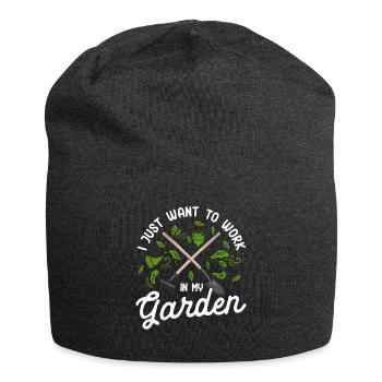 Plant Gardening Gardener Landscape Architect - Jersey Beanie - charcoal grey - Front