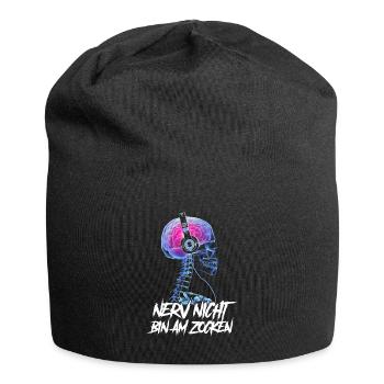 Nerv nicht bin am zocken Gamer Skelett - Jersey-Beanie - Schwarz - Vorne