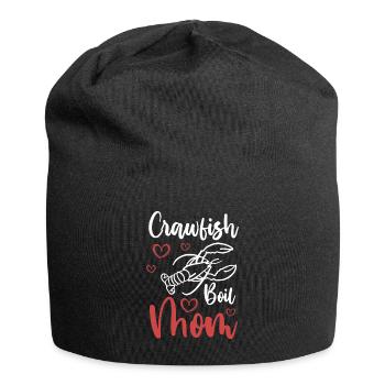 Crawfish Boil Mom Shirt Cadeau Fête des mères - Bonnet en jersey - noir - Devant