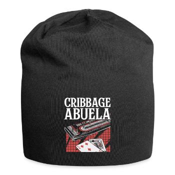Cribbage Abuela Shirt Grandma Grandma - Jersey Beanie - black - Front