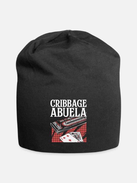 Cribbage Abuela Shirt Großmutter Oma - Jersey-Beanie - Schwarz