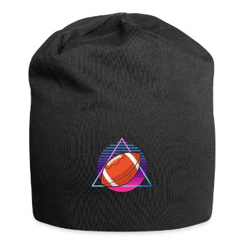 Vaporwave Football Sports American Football - Jersey Beanie - black - Front