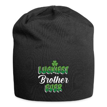 La Saint-Patrick dit le frère le plus chanceux de tous les temps - Bonnet en jersey - noir - Devant