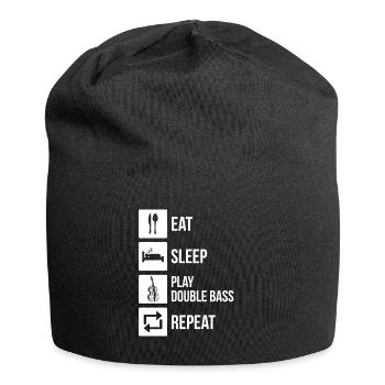 Double bass Double bass player Double bass player - Jersey Beanie - black - Front