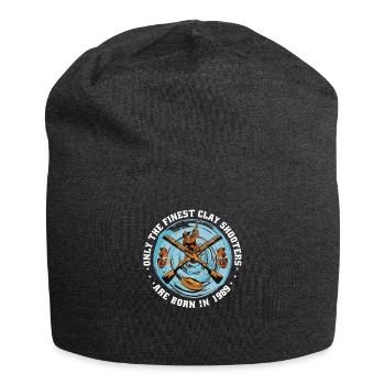 Tontauben Jahrgang 1989 geboren Geburtstag - Jersey-Beanie - Anthrazit - Vorne