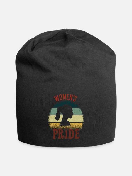 Womens Pride Internationaler Frauentag Feministisch - Jersey-Beanie - Schwarz