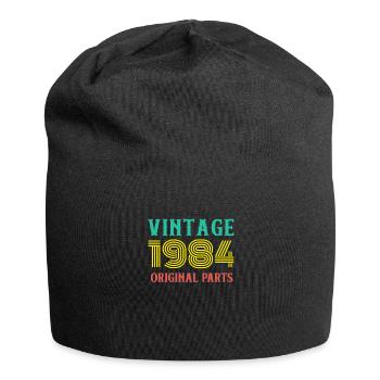 Year of Birth Vintage 1984 Original Parts Birthday - Jersey Beanie - black - Front