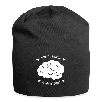 Awareness of mental health - Jersey Beanie - black - Front