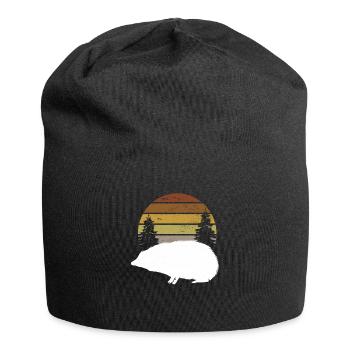Igel Wald - Jersey-Beanie - Schwarz - Vorne