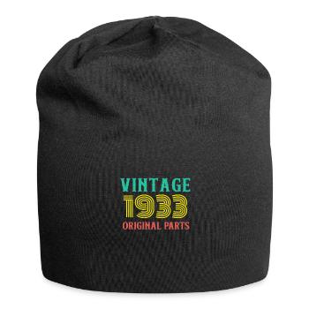 Year of Birth Vintage 1933 Original Parts Birthday - Jersey Beanie - black - Front