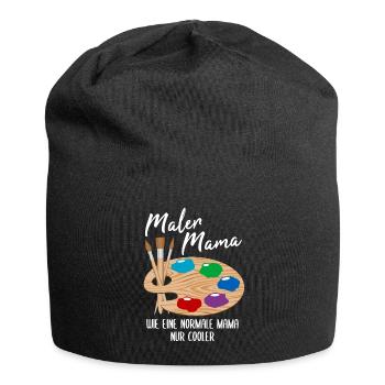 Maler Mama Malerei Kunst Künstler Spruch Geschenk - Jersey-Beanie - Schwarz - Vorne