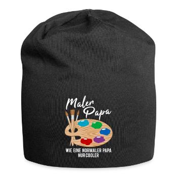 Maler Papa Malerei Kunst Künstler Spruch Geschenk - Jersey-Beanie - Schwarz - Vorne