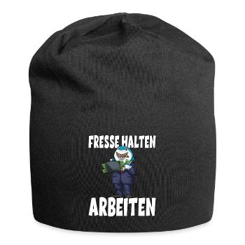 Arbeiten Hai Chef Kapitalismus - Jersey-Beanie - Schwarz - Vorne