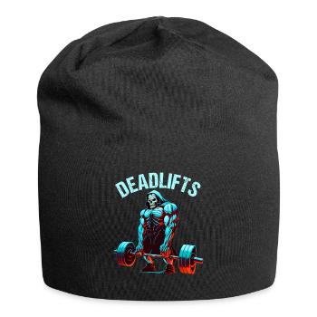 Deadlifts Gym Fitness Fun Workout - Jersey Beanie - black - Front