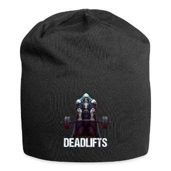 Deadlifts Gym Fitness Fun Workout - Jersey Beanie - black - Front