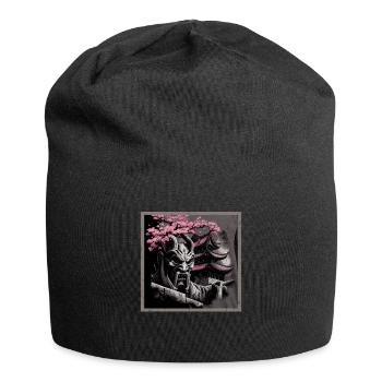 Vintage Japanese Sakura Cherry Blossom Temple - Jersey Beanie - black - Front