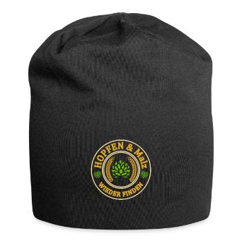 Hopfen und Malz wieder finden Biertrinker Geschenk - Jersey-Beanie - Schwarz - Vorne