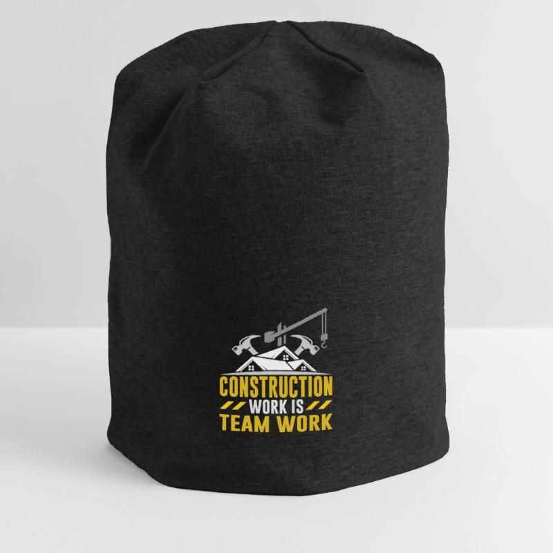 Construction work is teamwork Teamwork Construction site construction Jersey Beanie
