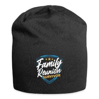 Survivor of a family reunion team family - Jersey Beanie - black - Front