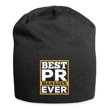 Bester Pr Manager Überhaupt Public Relations Beruf - Jersey-Beanie - Schwarz - Vorne