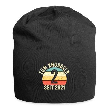Geburtstag Junge Mädchen 2 Jahre Seit 2021 - Jersey-Beanie - Schwarz - Vorne