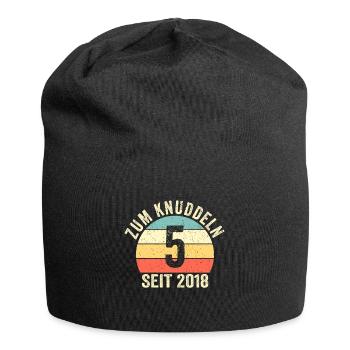 Geburtstag Junge Mädchen 5 Jahre Seit 2018 - Jersey-Beanie - Schwarz - Vorne