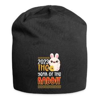 2023 The year of the rabbit Chinese Zodiac - Jersey Beanie - black - Front